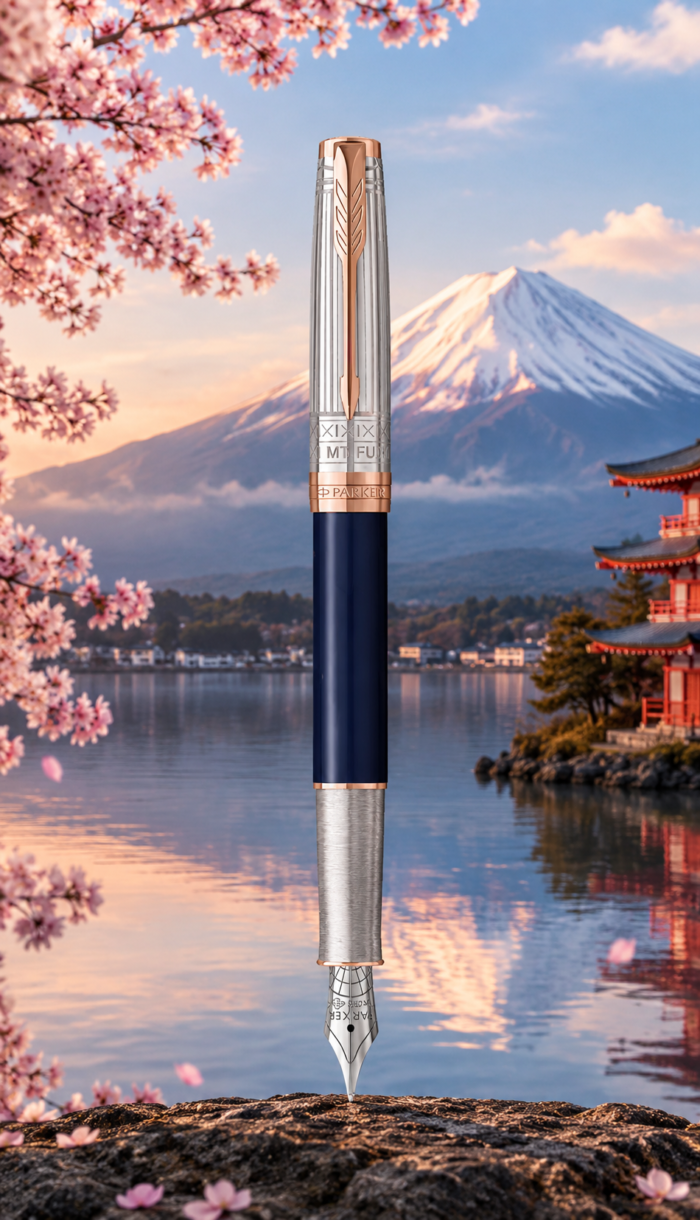 Parker Sonnet Mt. Fuji Special Edition PGT Fountain Pen with 18carat Gold Nib - Image 8