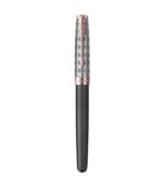 Parker Premium Sonnet Metal & Grey Lacquer CT Fountain Pen - Image 3