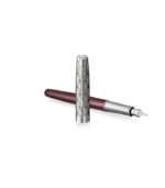 Parker Sonnet Metal & Red Lacquer CT Fountain Pen