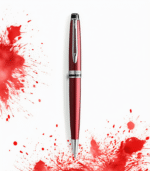 Waterman Expert Dark Red Palladium Trim Ball Pen - Image 2