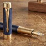 Parker Duofold Prestige Blue Chevron GT Fountain Pen