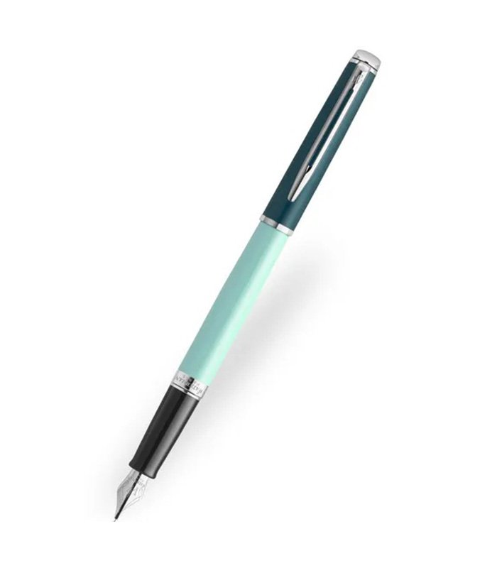 Untitled-2 Waterman Hemisphere Colour Blocking Green CT Fountain Pen - Image 1