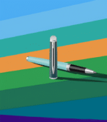 Waterman Hemisphere Colour Blocking Green Rollerball Pen - Image 5