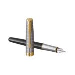 Parker Sonnet Metal & Black Lacquer GT Fountain Pen
