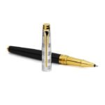 Parker Aster Deluxe Black & Chrome GT Roller Ball Pen