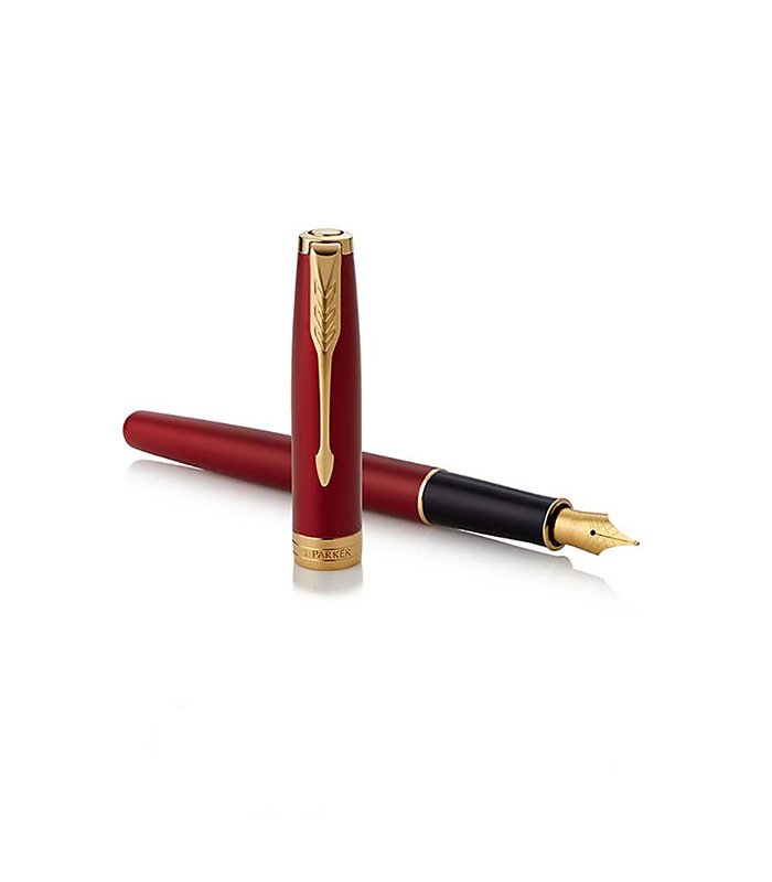 Untitled-4 Parker Sonnet Intense Red GT Fountain Pen - Image 1