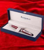 Waterman Expert Dark Red Palladium Trim Ball Pen - Image 3