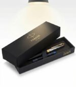 Parker Aster Deluxe Black & Chrome GT Roller Ball Pen - Image 3