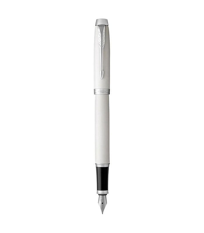 Untitled-4 Parker IM Metal White CT Fountain Pen - Image 1