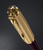 Parker 51 Deluxe Plum Gold Trim Fountain Pen - Image 4