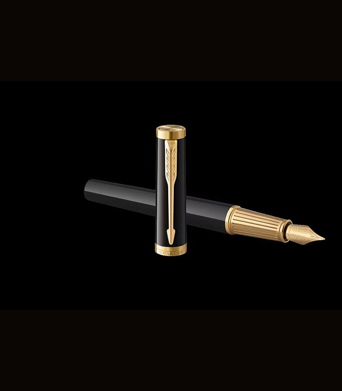 Untitled-7 Parker Premium Ingenuity Black GT Fountain Pen - Image 1