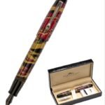 Submarine Ebonite King Gold, Black, Burgundy Fountain Pen