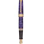 Aurora Optima Auroloide Purple Viola Fountain Pen with Rose Gold Trim