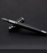 Monteverde USA Super Mega Carbon Fibre Fountain Pen – Gunmetal, Wide Nib - Image 3