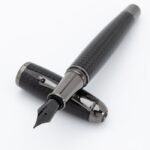 Monteverde USA Super Mega Carbon Fibre Fountain Pen – Gunmetal, Wide Nib