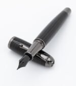 Monteverde USA Super Mega Carbon Fibre Fountain Pen – Gunmetal, Wide Nib