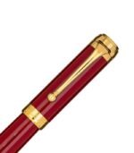 Aurora Talentum Resin Red Fountain Pen with Gold Trim - Image 2