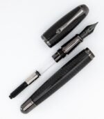 Monteverde USA Super Mega Carbon Fibre Fountain Pen – Gunmetal, Wide Nib - Image 2