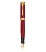 Aurora Talentum Resin Red Fountain Pen with Gold Trim