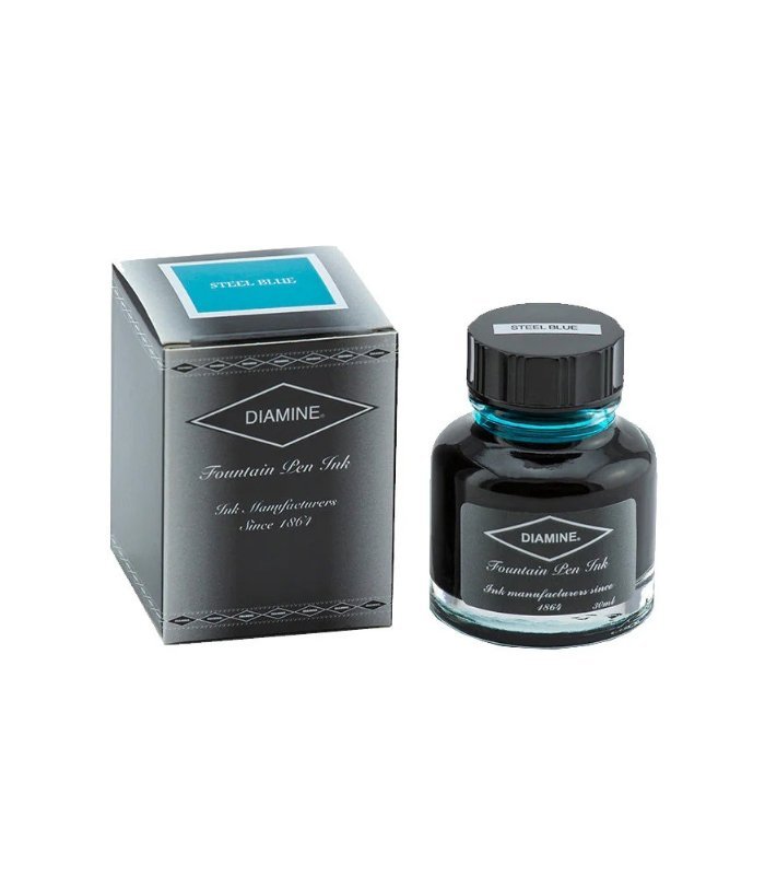 1-57.jpg Diamine Standard Ink 30ml - Steel Blue - Image 1