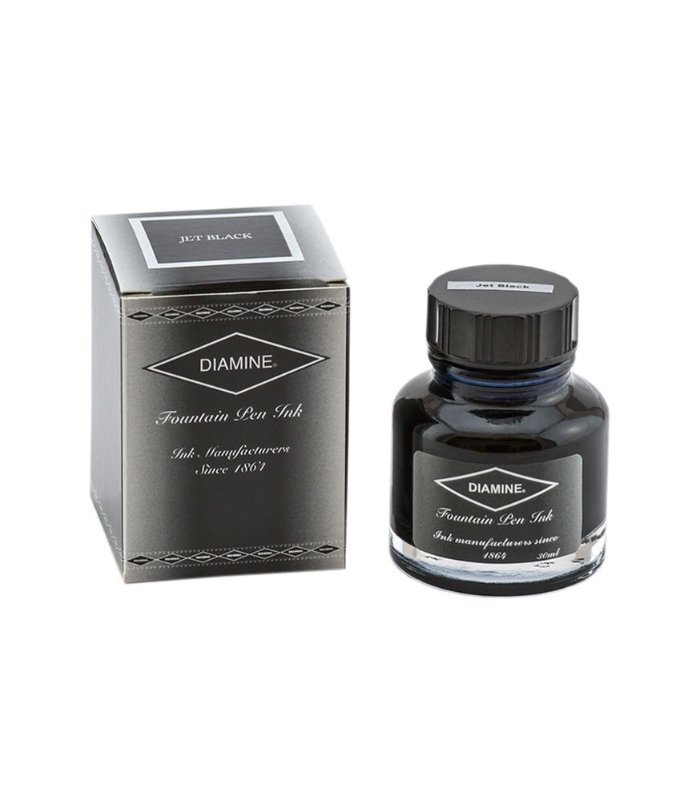 1-93.jpg Diamine Standard Ink 30ml - Jet Black - Image 1