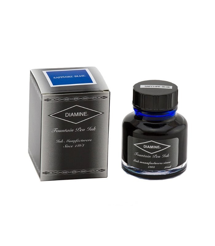 2-47.jpg Diamine Standard Ink 30ml - Sapphire Blue - Image 1