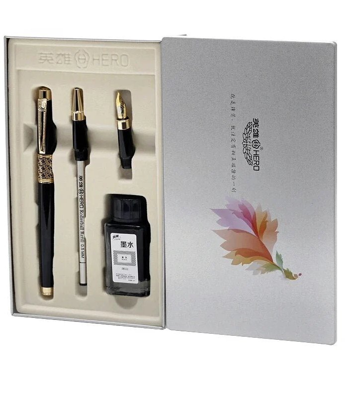 Hero 1311 Calligraphy & Fountain Pen Gift Set | Affordable Luxury Pen Gift