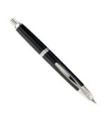 remium Pilot Capless Black CT fountain pen with retractable nib and chrome trim. Features a smooth 18K gold nib, elegant design, and perfect balance—ideal for professionals, daily writing, and luxury gifting.