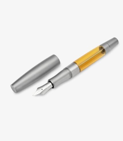 Gravitas Monster Raw Grade 5 Titanium Stonewashed Fountain Pen