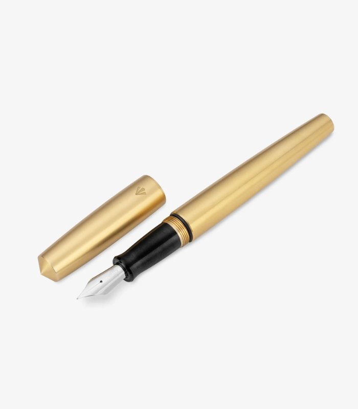 Gravitas Sentry Raw Brass Fountain Pen