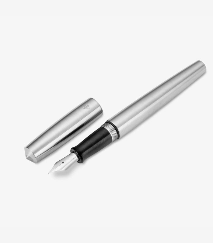 Gravitas Sentry Raw Stainless Steel Fountain Pen