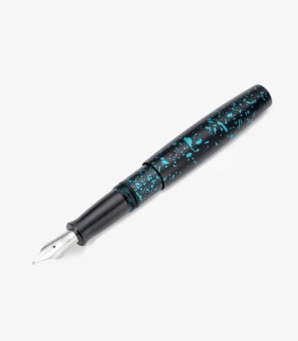 Gravitas Pocket Aluminium Teal Splash Fountain Pen