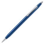 Cross Classic Century Translucent Cobalt Blue with Chrome Trim Refillable Ballpoint Pen – Medium Point, Black Ink, Luxury Gift Box