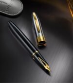 Sheaffer WP37026 Legacy E9065 Bi-Color Black Barrel and Chrome Cap 14K IP Gold Plated Nib and Trims FP - Image 3