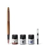 Sheaffer WP37284 – Giftset Sheaffer VFM G9428 Coffee Edition Matt Brown with PVD Trim FP and 3 Ink Vial of 10ml Each - Image 2