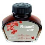 Pelikan 4001 Fountain Pen Ink Bottle (Brilliant Brown - 62.5 ML)