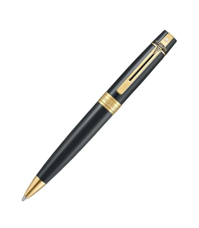 3 Sheaffer WP34678 300 E9325 Glossy Black with Gold Tone Trims BP with Gold Doctor Emblem - Image 1