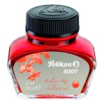 Pelikan 4001 Fountain Pen Ink Bottle (Brilliant Red - 30 ML)