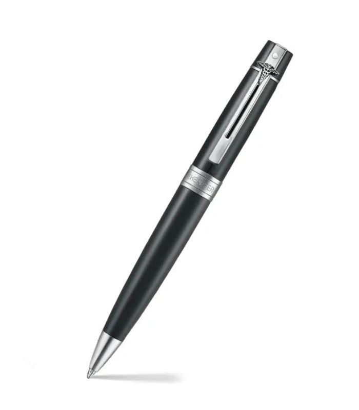 5 Sheaffer WP34676 300 E9312 Glossy Black with Chrome Plated Trims BP with Chrome Doctor Emblem - Image 1