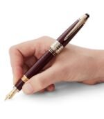 Montblanc John F. Kennedy Special Edition Burgundy & Rose Gold Fountain Pen - Image 4