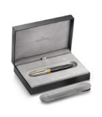 Sheaffer WP37026 Legacy E9065 Bi-Color Black Barrel and Chrome Cap 14K IP Gold Plated Nib and Trims FP - Image 4