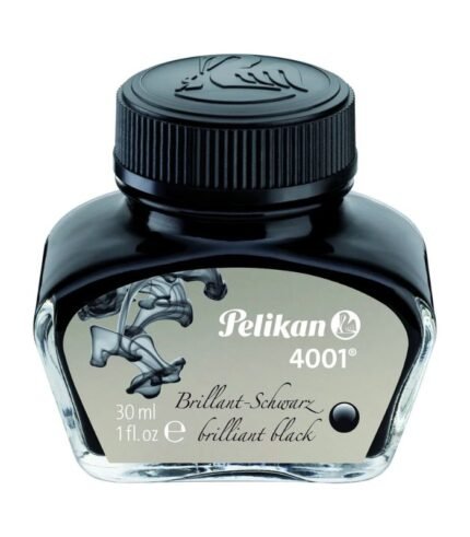 Pelikan 4001 Fountain Pen Ink Bottle (Brilliant Black - 30 ML)