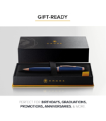 Cross Century II Translucent Cobalt Blue & Rose Gold Tone PVD Ballpoint Pen - Image 2