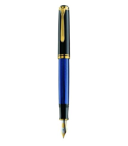 Pelikan M800 Fountain Pen Black Blue GT