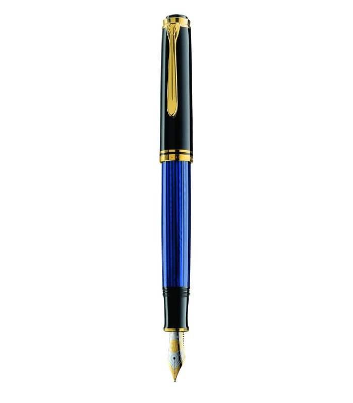 Untitled design (11) Pelikan M800 Fountain Pen Black Blue GT - Image 1
