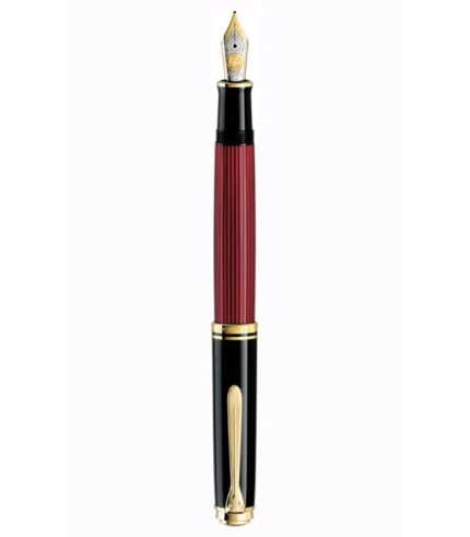 Pelikan Souveran M800 Black Red Fountain Pen