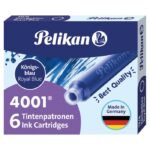 Pelikan TP-6 Short Ink Cartridge (Royal Blue - Pack of 6) 301176