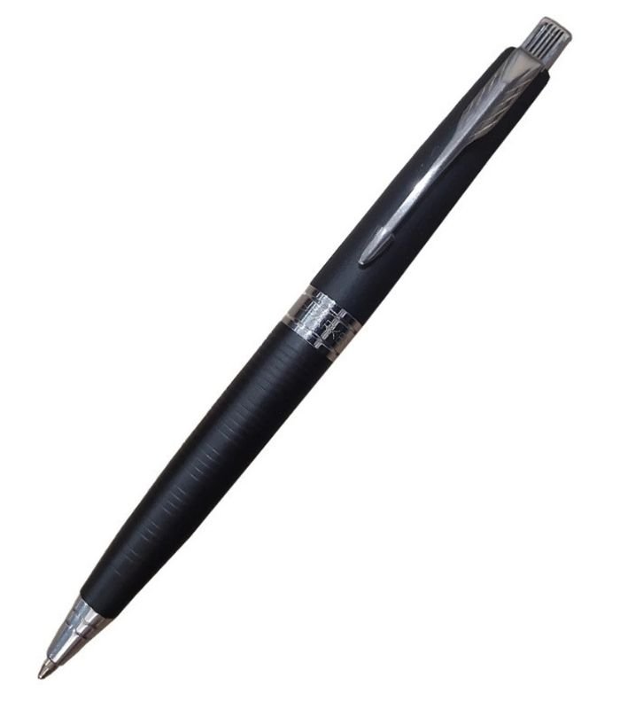 11 Parker ASTER Rings MATTE BLACK CT BP Ball Pen - Image 1