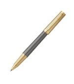 Parker Ingenuity Pioneers Collection Grey Lacquer Gold Trim Rollerball Pen