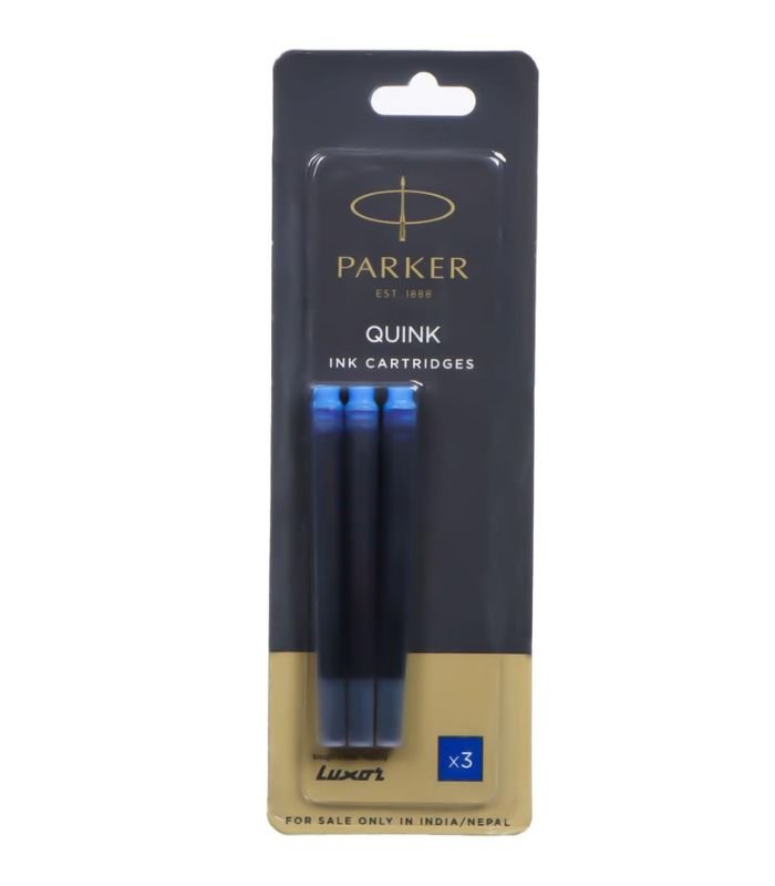 Untitled design (2) Parker Quink Ink Cartridges Blue Ink 3N - Image 1